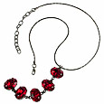 Swarovski Crystal Necklace with Red Crystal