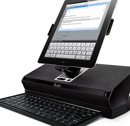 iLuv WorkStation Mobile Computing Station with Dock, Keyboard and Audio for Apple iPad