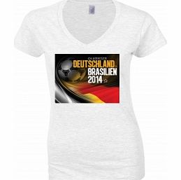 Supporting Germany White Womens T-Shirt
