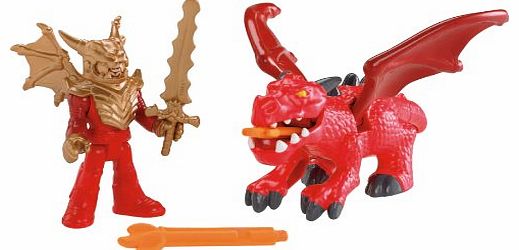 Imaginext Castle Basic Knight and Dragon Figure