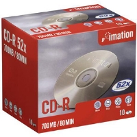 CDR 700 MB - 80 MIN. 52X 10-PK SHOWBOX