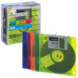 imation DS/HD 3.5`` IBM Formatted Diskettes Neon