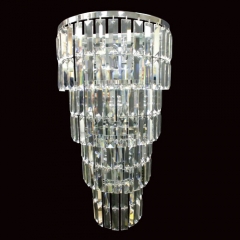 Padua 5 Light Tiered Wall Light in Chrome with