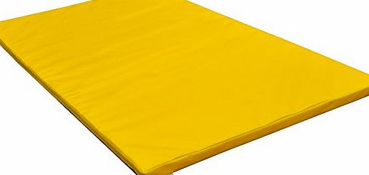 Implay Soft Play Gym Mat - Crash Mat - Exercise Mat - 610gsm PVC / High Density Foam - Blue - Green - Pink - Red - Yellow - 150cm x 90cm x 5cm (Yellow)