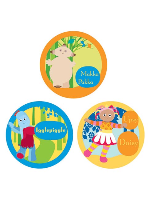 In the Night Garden Art Squares - 3 large circular shapes
