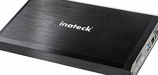 Inateck Aluminum USB 3.0 Hard Disk Drive Enclosure for 2.5 Inch/ 3.5 Inch SATA HDD and SSD, Support UASP and 10TB Drives (FE3001)