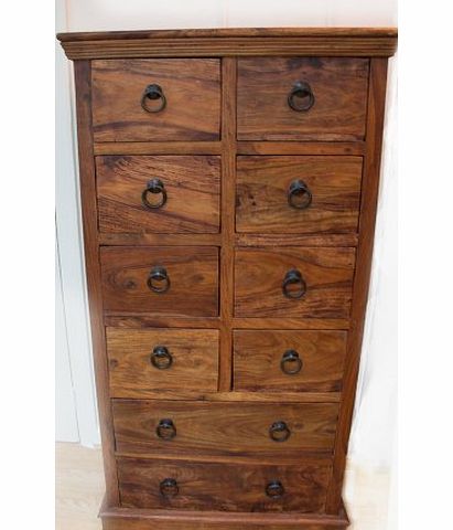 Indian Mercers Furniture Indian 7-Drawer Arman Chest, Multi-Colour