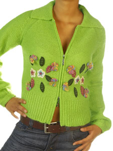 Indian Rose Knitted Jacket