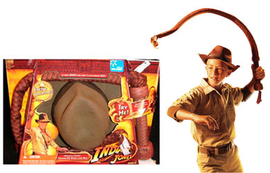 Indiana Jones Sound FX Whip and Hat