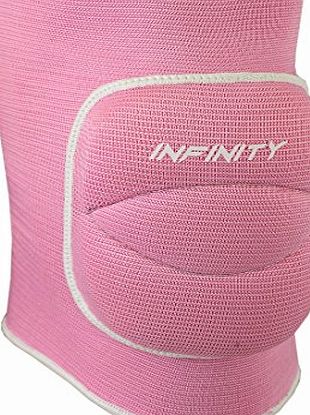 Infinity Sports Fitness Knee Pads Support Guards MMA Volleyball Martial Arts Kick Boxing Muay Thai Wrestling (Pink, Senior (14 ))