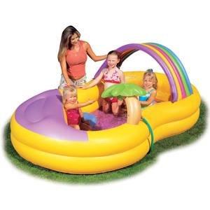 inflatable Rainbow Splashpool Play Centre