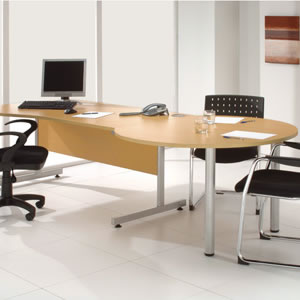 Influx Meeting Table Bubble-end Dia.1200x730mm