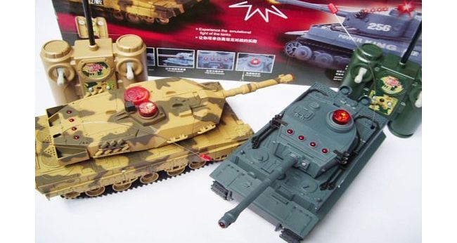 INFRA-RED BATTLE TANKS lazer tag r/c game german v usa Infra-Red Laser RC Battle Tank Set