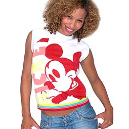 Ink & Paint Mickey Neon Shell Top