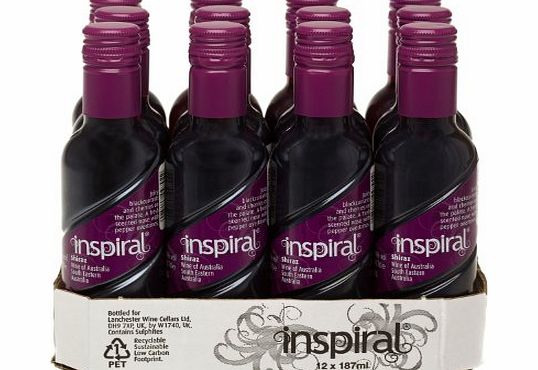 Inspiral Australian Shiraz 18.75cl Red Wine Miniature - 12 Pack