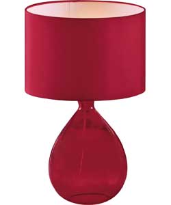 Inspire Glass Table Lamp - Ruby Red