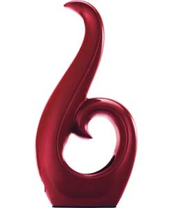 Inspire Red Scroll Table Lamp