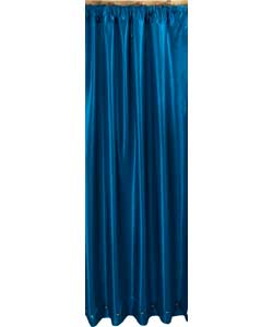 Inspire Satin Teal Lined Curtains - 46 x 72 inches