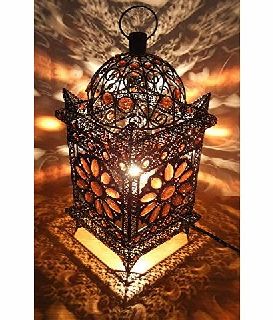 Inspired Styles Stunning Moroccan Style Vintage Jeweled Cutwork Flower Table Lamp Brand