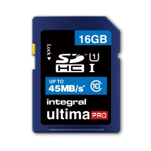 Integral 16GB UltimaPro SDHC Card 45MB/s Class 10