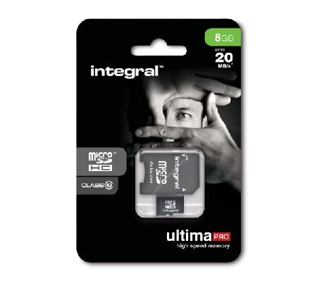 Integral 8GB ultima PRO Micro SDHC class 10 memory card