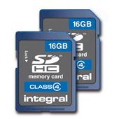 Class 4 16GB SDHC Card Twin Pack