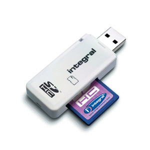 Two Integral Single Slot SD / SDHC Card Readers