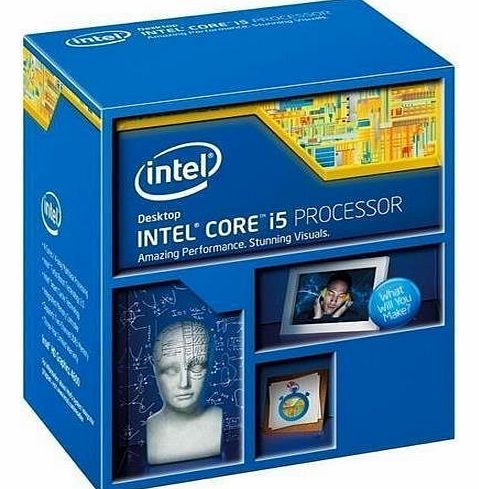 Intel i5 4460 Quad Core CPU (3.20GHz, 6MB Cache, 84W, Graphics, Turbo Boost Technology, Socket 1150)
