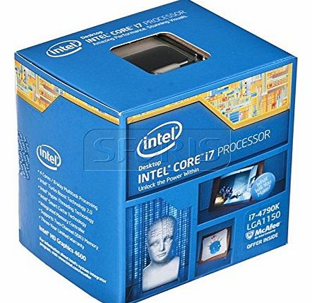 Intel i7 4790K Quad Core Processor (4.00GHz, 8MB, 88W, Socket 1150)