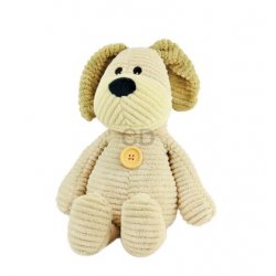 Intelex Beany Belly Corduroy Puppy Microwavable Soft Toy