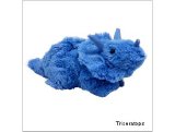 Cozy Plush Blue Triceratops Microwavable Dinosaur
