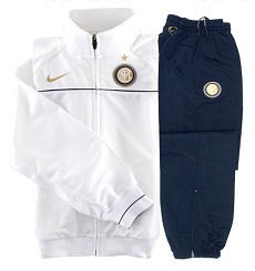Inter Milan Nike 08-09 Inter Milan Woven Warmup Suit (White) - Kids