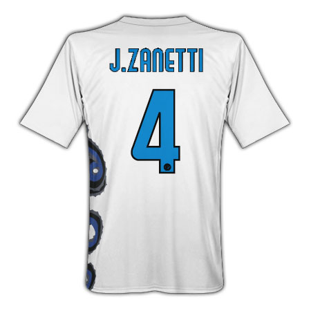 Nike 2010-11 Inter Milan Nike Away Shirt (J. Zanetti 4)