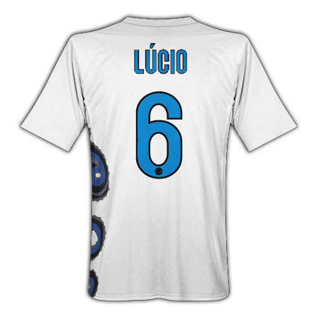 Nike 2010-11 Inter Milan Nike Away Shirt (Lucio 6)