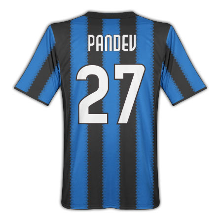 Inter Milan Nike 2010-11 Inter Milan Nike Home Shirt (Pandev 27)