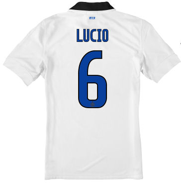 Inter Milan Nike 2011-12 Inter Milan Nike Away Shirt (Lucio 6)