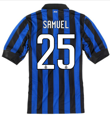 Inter Milan Nike 2011-12 Inter Milan Nike Home Shirt (Samuel 25)