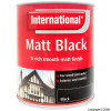 International Matt Black Paint 750ml