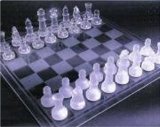 Glass chess set big size(35x35cm)