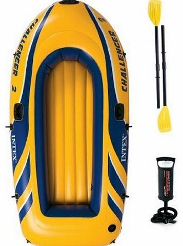 Intex Challenger 2 Boat Set - two man inflatable dinghy with oars and pump #68367