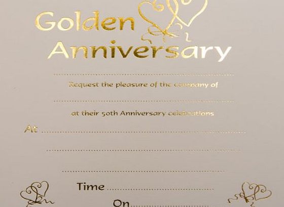 Invitations Golden Wedding Anniversary Invitations