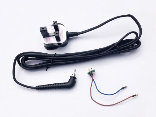 GHD Black MK3 Compatible Power Cable and Cable Connector - UK Plug