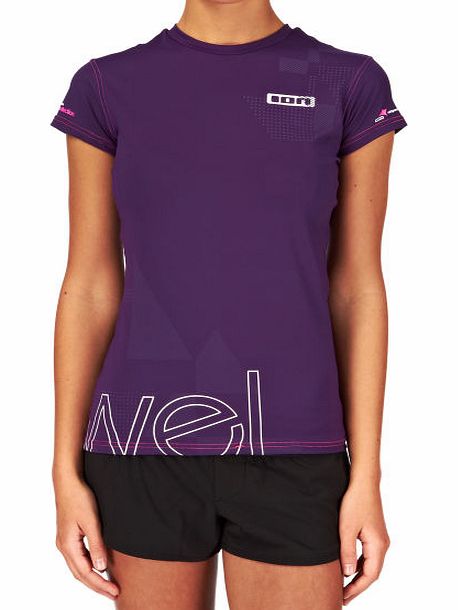 ION Womens Short Sleeve Rash Vest - Purple