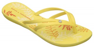 Fern yellow flip flop