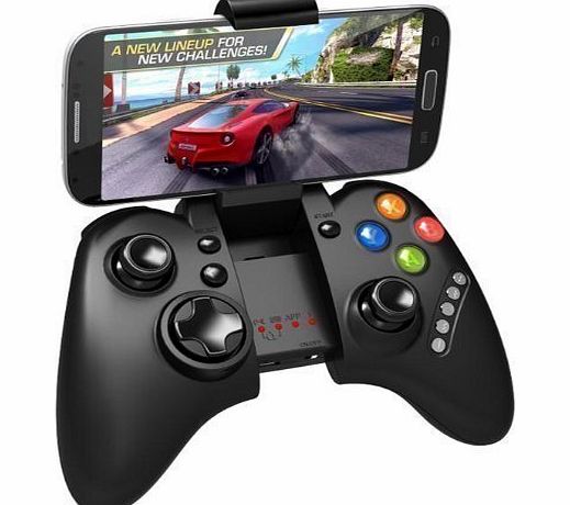 PG-9021 Rechargeable Multimedia Bluetooth Controller with Telescopic Stand for iPhone/Android Smartphone Tablet PC (Black PG-9021)