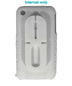 iphone 3G White Silicone Skin with Cable Tidy