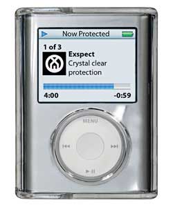 iPod 3G Nano Clear Case with Silicone Wheel Protector