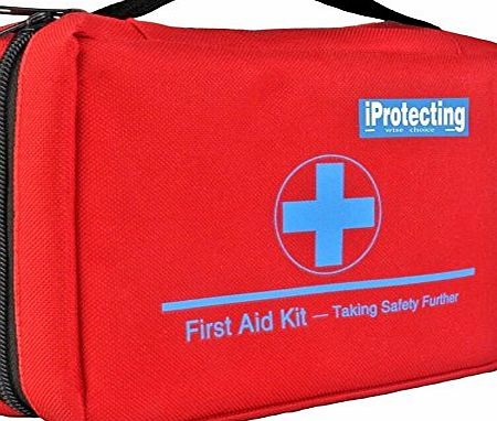 iProtecting First Aid Kit 119 pcs - Professional Design for Car, Home, Camping, Hunting, Travel , Outdoors or Sports, Small amp; Compact