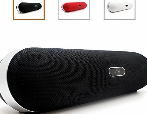iQualTech Wireless Bluetooth & NFC Speaker High Quality Pill shape Design and Function with Integrated Mic for Handsfree and 2x5 Watt Speakers (Black)
