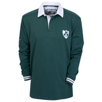Classic Long Sleeved Rugby Shirt - Green.